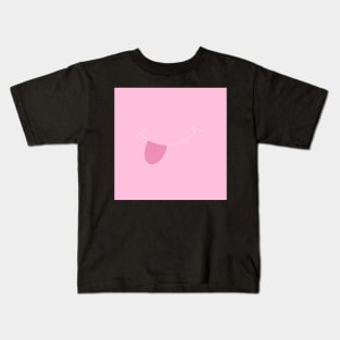 Pink Smiley Face Kids T-Shirt